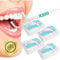 Vidaprime Hilo DENTAL con Mango CONFORT - Arco Dental REUTILIZABLE Pack 200 UNIDADES - Hilo Dental NIÑOS Y ADULTOS Cinta dental - Arcos dentales Flosser Dental limpiador Dientes Sarro CUIDADO DENTAL