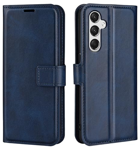 Kezaizhe Klapphülle für Samsung Galaxy A15 5G A156B A 15 LTE A155F Hüllen PU Leder Wallet Schutzhülle Schutz Mobiltelefon Flip Back Cover Tasche Handy Zubehör (Blau)