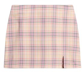 Superdry Damen Minirock mit Karomuster Pink Kariert 34