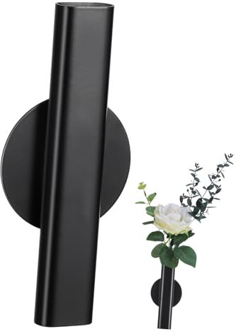 GANAZONO Nordische Blumenröhre Bauernhaus-Wand- Wandhängender Blumentopf Trockenblumenhalter Kleine Vasen Selbstklebende Wandvase Minimalistische Vase Metall Kein Stanzen Anhänger