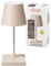 SIGOR Nuindie 2.0 mini - Dimmbare kleine LED Akku-Tischlampe Indoor & Outdoor, IP54 spritzwassergeschützt, Höhe 25 cm, aufladbar mit USB-C, 12 h Leuchtdauer, dünenbeige
