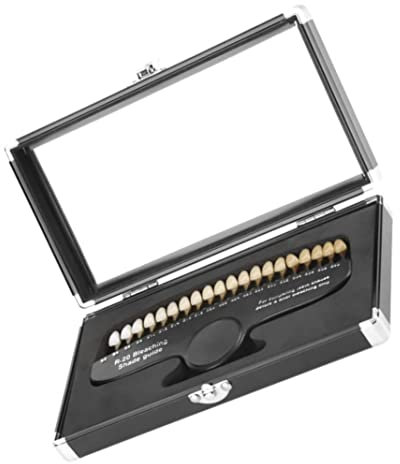 Zähne Whitening-Schatten, Zahnschattenführung 20-Farben Zahnschattenführung mit Spiegel Zähne Whitening Shade Zahnarzt Werkzeuge für Zahnarztverfolgung