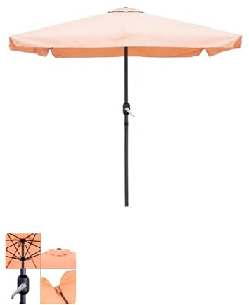 BigBuy Garden Sombrilla Monty ALU Beige Aluminio 250 x 250 x 244 cm