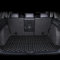 Auto Leder Kofferraummatte für Skoda Enyaq Coupe IV 2021 2022 2023, Auto Kofferraum Schutzmatte Auto Kofferraummatte Hund Kofferraumschutz Zubehör,Black-Beige