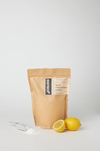 Joaloka Spülmaschinenpulver, 1 kg, bis zu 66 Spülvorgänge, für deine sauberes Geschirr, vegan, ökologisch, ohne Microplastik
