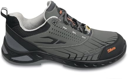 BETA 7273G, Scarpe Antinfortunistiche FitEVOLUTION in Nabuk Idrorepellente, Scarpe da Lavoro Antiperforazione con Supporto di Stabilità sul Tallone, Taglia EU 46, 600g