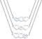 LINEMENG Personalisiert 2-3 Stück Herz Halskette Gravur Beste Freundschaft Anhänger Set Edelstahl personalisierte Namen für Schwestern Frauen Hochzeit Brautjungfer