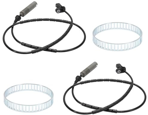 GNXfixt ABS-Raddrehzahlsensor Sensor ABS Ring Sensorring für 1-er E81 E87 3-er E90 E91 E92 33217504521 (Links & Rechts)
