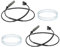 GNXfixt ABS-Raddrehzahlsensor Sensor ABS Ring Sensorring für 1-er E81 E87 3-er E90 E91 E92 33217504521 (Links & Rechts)