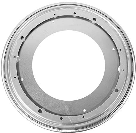 Swiixxer 12 Runde Form Galvanisierte Drehscheibe Drehbare Schwenk Platte Küchen & Display Tisch Hardware
