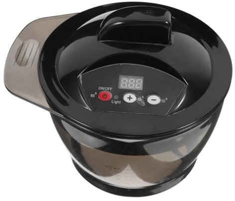 Ipetboom 1Set Baked Electric Whisk Barber Farbmischer Färbeteilschale Haare Malvorlagen Creme Mixer Haarfärbungsversorgung Farb Rührer Haartönung Werkzeug Haarfarbe Werkzeug Abs Schwarz