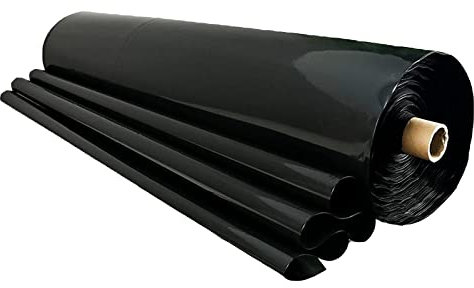 Black HDPE Pond Liner for Small Ponds, Fish Ponds, Streams Fountains and Garden Waterfall, UV Resistant Pond Anti-Seepage Membrane 0.12mm Flexible Pond Liner 2x10m 3x8m 4x6m 5x10m 8x10m (Size : 4x9m(