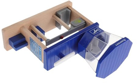 ARTIBETTER Flughafen-gleisspielzeug Auto-Garage- Aus Holz Polizeistation Spielset Der Polizeistation Holzeisenbahn Aufbewahrung Von Spielzeugflugzeugen Holzbahnhof Plastik