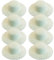 Hperu 8Pcs DIY Unpainted White Straw Hat Kids, Handmade Cap Beach Sun Tea Party Dress Up Cap for Craft Classes Art Painting Girl Toys