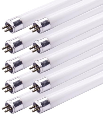 NCC-Licht 10 x Leuchtstofflampe Röhre T5 HE 212mm 6W/830 G5 warmweiß 3000K