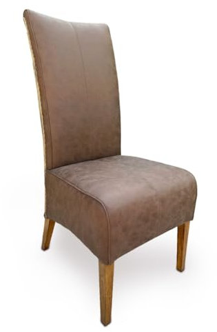 Amago home Polsterstuhl Muskat Stuhl gespolstert Esszimmer Rattanstuhl Sidney Lederoptik