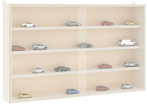 Générique Vitrine de Collection en Bois avec Portes 60x8,5x37 cm,Meubles,Étagères,Étagères murales & corniches,Brun,3 KG,4017386