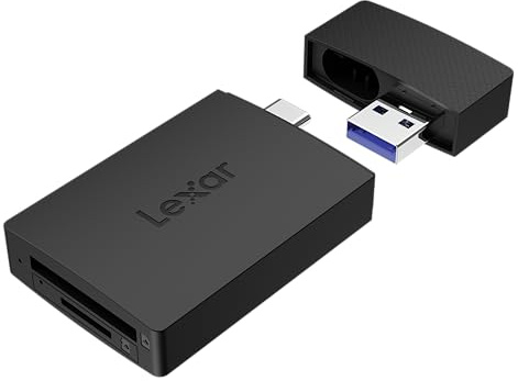 Lexar Dual Slot MicroSD/SD Card Reader for iPhone, USB 3.2 Gen 1, up to 255MB/s Read, Compatible with iPhone 15+, Laptop, Desktop (LRW360U-BNBNG)
