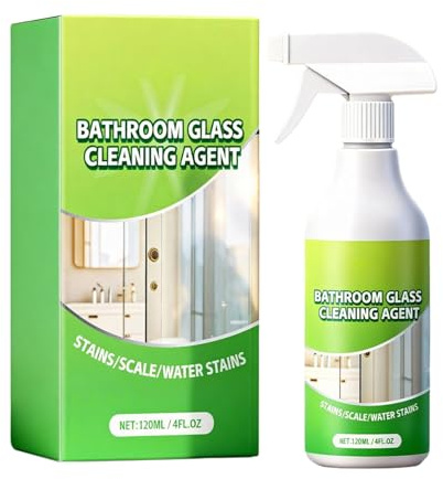 Pruojhw Täglicher Duschreiniger | 120ml Vielseitiger Anti-Beschlag Reinigungsmittel | Duschreiniger Spray - Für Badewanne Toilette Keramik Boden Wand Waschbecken Küche Wohnmobile Und Sanitäranlagen