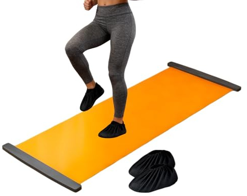 Slide Board Zum Trainieren 200x50 cm PP Hockey Slides Board Multifunktionales Trainingsgerät Workout Boards Für Fitnesstraining Und Therapie Cross-Training-Übungsgeräte Für Heimfitness Yoga