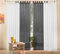 Gardinen Set, 2 x Schlaufenschal Voile, transparent, 245x140, Weiß, 2 x Schlaufenschal Voile, transparent, 245x140, Schwarz, 6100061000