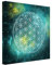 Leinwandbild - Blume des Lebens im Licht der Sterne - Quadrat 1:1, 40cm x 40cm