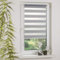 OBI Klemmfix Doppelrollo Selva Duo-Rollo Seitenzugrollo Doppeloptik | Grau | 60 x 180 cm