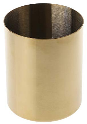 A0127 Porte-stylo Pot De Crayon Laiton Métallique Rangement De Bureau Décoration De Papeterie