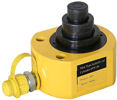 CGOLDENWALL Hydraulik-Wagenheber 30T, 3 Sektionen, ultradünn, Höhe: 63 mm, Gesamthub: 54 mm.