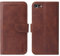 LOLFZ Wallet Case for iPhone 6/6S - Brown PU Leather & TPU Flip Case with Kickstand, Card Slots & Shockproof Inner Shell