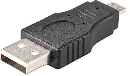 sourcing map USB Male to Micro USB Male Adapter Converter Extension Connector