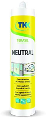 SILICONE TKK NEUTRO RAL 8017 T.MORO ml. 310 TRASPARENTE RESISTENTE ALL'ACQUA