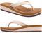 COFACE Infradito Donna Eleganti Sandali in Pelle Moda Infradito con Zeppa Alta per Estate Mare Spiaggia e Piscina Cachi-Bianco Taglia 39