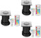 LongLife LED Bodeneinbaustrahler eckig Set 3x Gartenstrahler 230V IP67 GU10 3W RGBW ink. IR Fernbedienung Gartenleuchte für die Bodenmontage Außenbereich Befahrbar