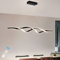 Esstisch Lampen LED Pendelleuchte Esszimmerlampe Wohnzimmer Hängelampe Dimmbar Landhaus Decken Leuchten Moderne Höhenverstellbar Schlafzimmer Büro Bad Küchen Kronleuchter (Schwarz, L120CM)