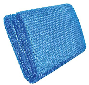 Perfect Flower Bache Piscine, Bâche Solaire 260x160cm Piscine Rectangulaire Bache pour Tubulaire Ronde Bleu
