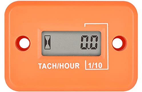 Yooreal Digital Hour Meter Tacómetro, diseño impermeable para motosierra, motor de coche, tractor, motor fuera de borda, generador de jardín, ATV, quitanieves, moto de cross