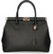 Chicca Borse Borsa top handle donna borsa a mano in pelle dollaro borsa media italiana - Nero