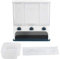 Grain Container,Grain Cereal Dispenser with Lid Wall-Mounted Dry Food Storage Container Kitchen Accessory(蓝色)