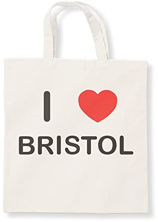 I Love Bristol - Baumwoll-Tragetasche, beige, Einheitsgröße