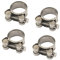 (Pack of 4) Size 64-67mm T-Bolt Hose Clamp 304 Stainless Steel Tube Clamps Pipe Clamp Pack of 4