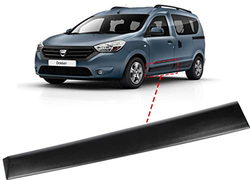 MKAREPART Zierleiste Außenverkleidung Spoiler Vorne Links Kompatibel mit Dacia Dokker 2012- Schwarz, Kunststoff, MM-DOKVAR, 808779182R, 808779284R