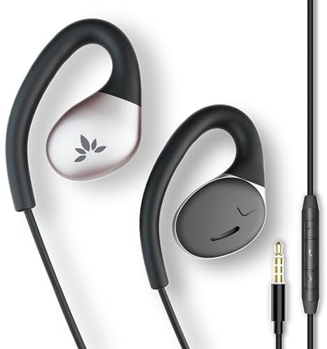 Avantree Resolve - 3,5 mm AUX Kabel Open-Ear-Kopfhörer und Lautstärkeregler, Für kleine bis mittelgroße Ohren, Kompatibel mit 3,5 mm AUX Smartphones iPhone Android, Tablets & PCs, Over-Ear Bügel