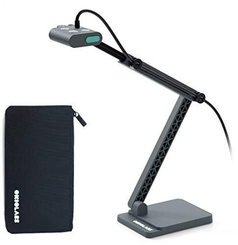 OKIOLABS OKIOCAM S2 Pro 4K USB Visualiser with OKIOPoint AI-Tracking, 13-mp, Webcam and Document Camera for Teaching, with LED Light, for PC/Mac/Chromebook, comes with Type-C Adaptor