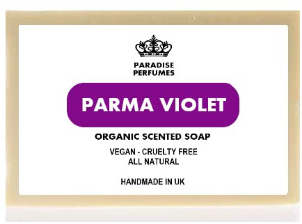 Parma Violet | Luxury Organic Scented Solid Soap | 100g | Cruelty-Free | Alcohol-Free | PPG | Handmade In UK | ECO Friendly