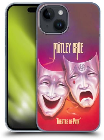 Head Case Designs Offizielle Motley Crue Theater of Pain Alben Harte Rueckseiten Handyhülle Hülle Huelle kompatibel mit Apple iPhone 15