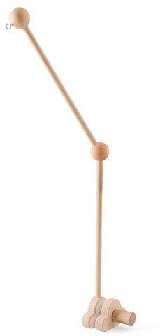Baby Mobile Halterung Holz, Mobile Halterung für Babybett Wickeltisch 360 Grad Drehbar Höhe Einstellbar, Wolken Baby Mobile Halterung für Geburt Geschenk Kinder (Wolken)