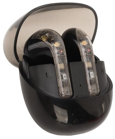 Ohrhörer-Übersetzer, Sprachübersetzergerät, 144 Sprachen, 3 Modi, BT 5.3 APP, Rauschunterdrückung, Wiederaufladbarer Übersetzer-Ohrhörer für Telefon, PC, Laptop (Black)