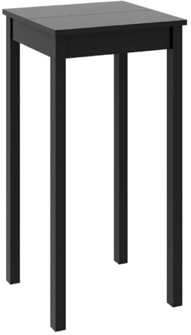 ZQQLVOO Wohnzimmer möbel Konsolentisch Stehtisch Bartisch MDF Schwarz 55x55x107 cm Geeignet für Küche, Esszimmer, Wohnzimmer und Büro