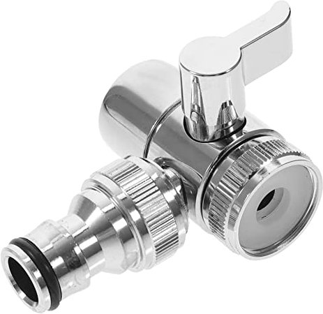 UKCOCO Adaptateur de Robinet Tout en Cuivre Vanne de Dérivation pour Évier Adaptateur Universel Interface 1/2 Pouce Convient Aux Robinets